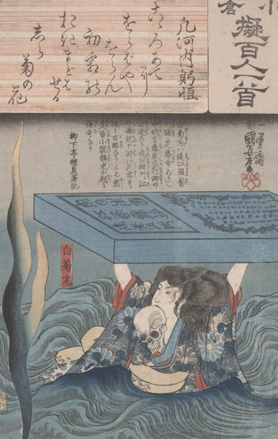 Ogura Imitazione dei Cento Poeti da Utagawa Kuniyoshi
