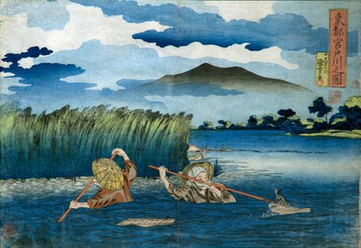 Immagine del fiume Miyato da Utagawa Kuniyoshi
