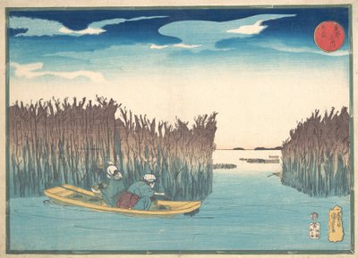 Raccoglitori di alghe a Omori, 1797-1861 da Utagawa Kuniyoshi