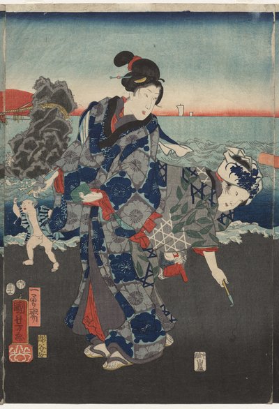 Alba nella baia di Futami da Utagawa Kuniyoshi
