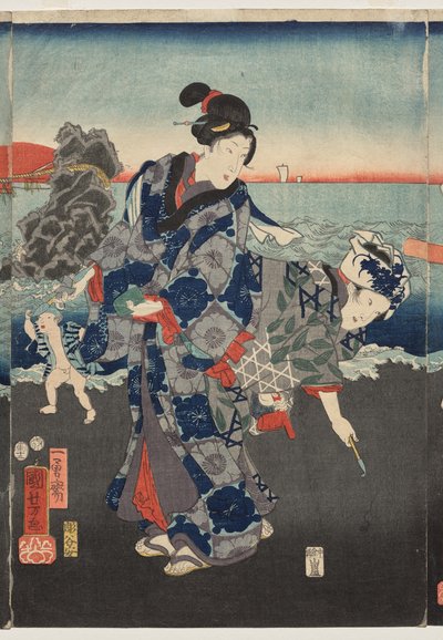 Alba nella baia di Futami da Utagawa Kuniyoshi