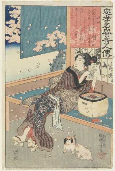 La donna di casa Kaji da Utagawa Kuniyoshi