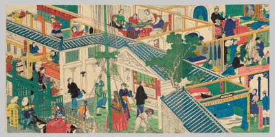 Casa del mercante straniero da Utagawa Sadahide