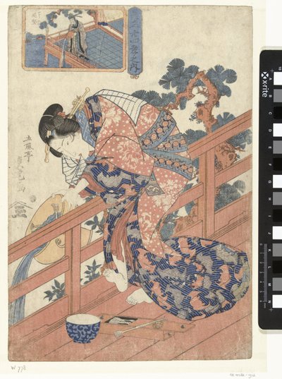 Cortigiana paragonata a Koteiken da Utagawa Sadatora