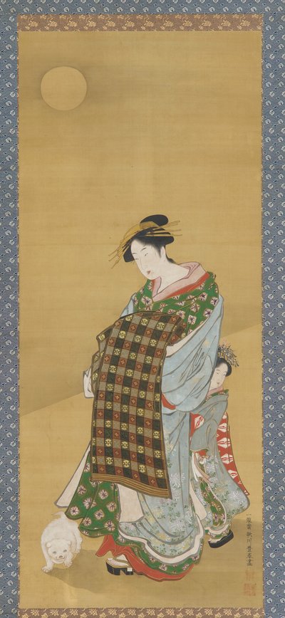 Una Cortigiana e il suo Assistente da Utagawa Toyoharu