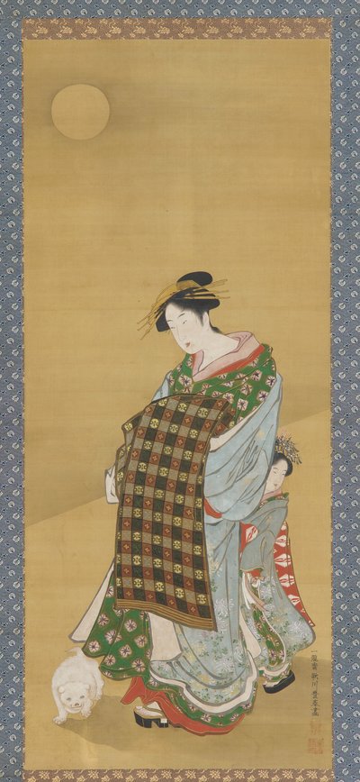 Una cortigiana e la sua assistente, 1735-1868 da Utagawa Toyoharu