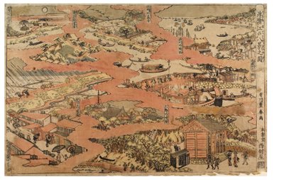 Otto vedute di Edo, c.1770-1780 da Utagawa Toyoharu