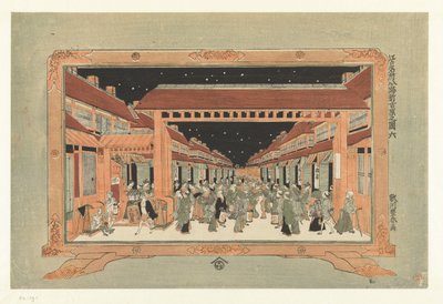 Veduta del Nuovo Yoshiwara da Utagawa Toyoharu
