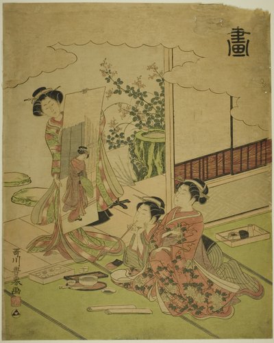Pittura (Ga), da una serie senza titolo delle quattro realizzazioni da Utagawa Toyoharu