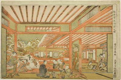 Intrattenimento con vista sulla neve, c.1771 da Utagawa Toyoharu