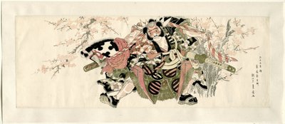 Un guerriero con un cavalluccio da Utagawa Toyohiro
