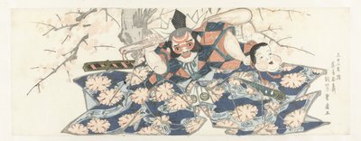 Un guerriero con un pestello da Utagawa Toyohiro