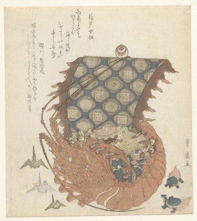 Scampo come takarabune da Utagawa Toyohiro
