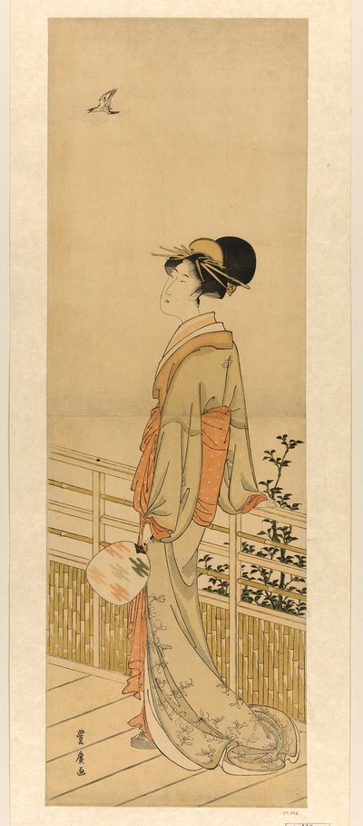 Ascoltare il grido del cuculo da Utagawa Toyohiro