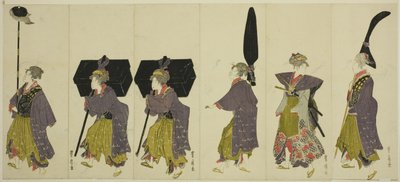 Parodia di una processione daimyo da Utagawa Toyohiro