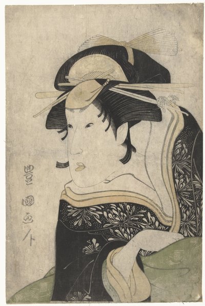 Ritratto busto di Segawa Kikunojo III da Utagawa Toyokuni (I)