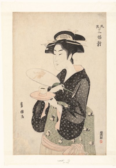Ritratto della cameriera Okita da Utagawa Toyokuni (I)