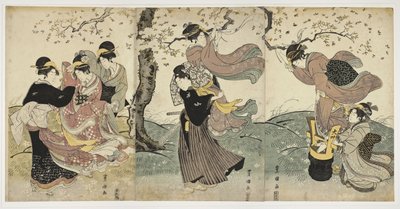 Fiori nel vento, c. 1797-1800 da Utagawa Toyokuni