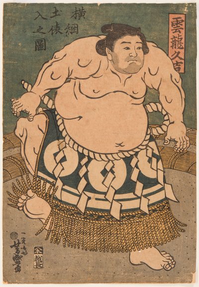 Il lottatore di sumo Unryu Kyukichi da Utagawa Toyokuni