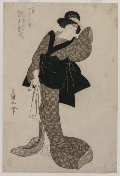 Segawa Roko come moglie di Hachizo, Ohatsu da Utagawa Toyokuni