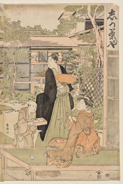 La casa da tè Shika da Utagawa Toyokuni