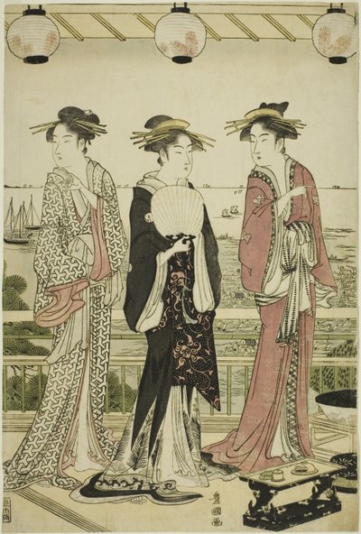 Le quattro stagioni nel sud - Vista estiva (Minami shiki natsu no kei) da Utagawa Toyokuni I