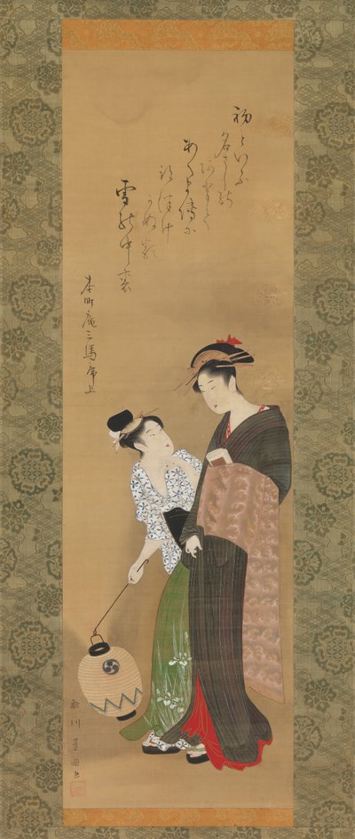 Donna e attendente, ca. 1795 da Utagawa Toyokuni I