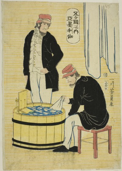 Tra le Cinque Nazioni: Americani (Gokakoku no uchi, Amerikajin) da Utagawa Yoshikazu