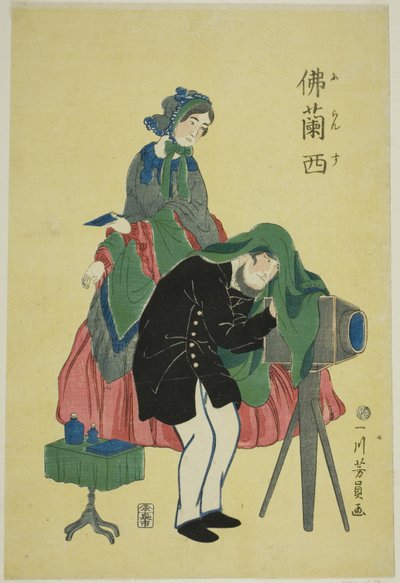 Fotografo francese da Utagawa Yoshikazu