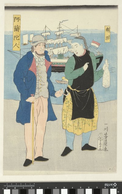 Olandese e cinese da Utagawa Yoshikazu