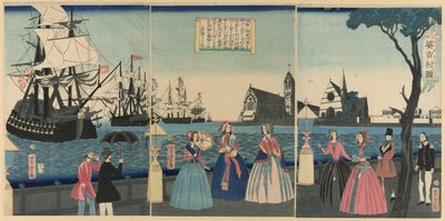 Inghilterra (Igirisu koku) da Utagawa Yoshitora