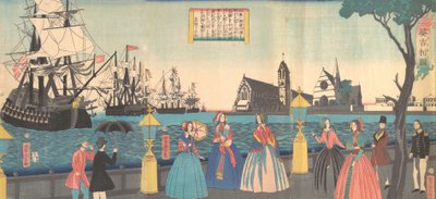 Inghilterra Igirisukoku, 2° mese, 1865 da Utagawa Yoshitora