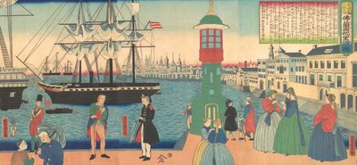 Parigi, Francia, 6° mese, 1862 da Utagawa Yoshitora
