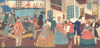 Popoli delle Cinque Nazioni, 1861 da Utagawa Yoshitora