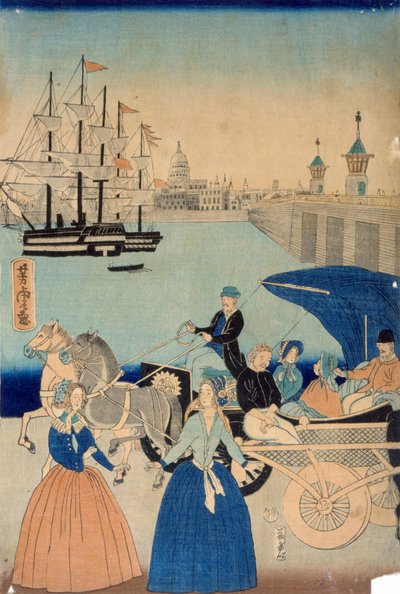 Immagine di Londra, Inghilterra da Utagawa Yoshitora