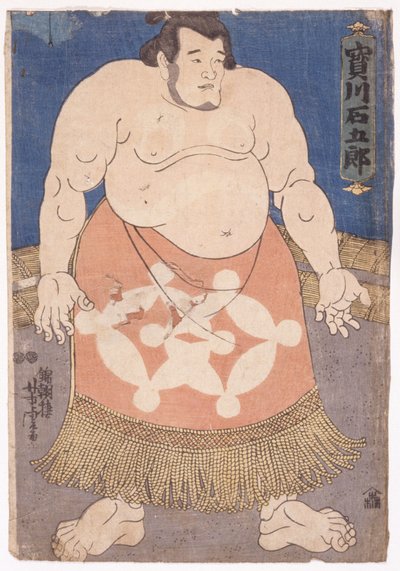 Il lottatore di sumo Takaragawa Ishigorō da Utagawa Yoshitora
