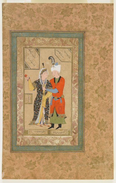 Un principe e una principessa si abbracciano da Uzbek School