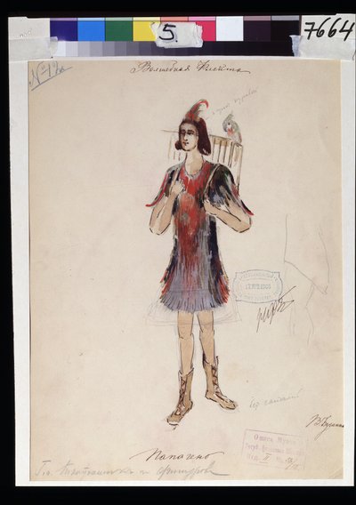 Disegno di costume per l