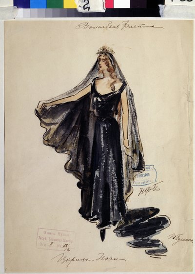 Disegno di costume per l