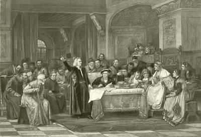 Colombo davanti a Isabella (incisione) da Vaclav Brozik
