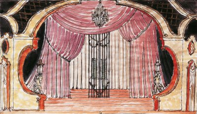 Scenografia per Così fan tutte di Wolfgang Amadeus Mozart da Vaclav Gottlieb