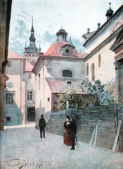 Jirska Ulice, Praga, illustrazione da 
