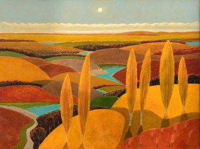 Collina di pioppi nelle dune, 2023 da Vadym Vaskovsky