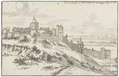 Veduta del Valkhof e Belvedere a Nimega da Valentijn Klotz (possibly)