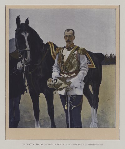 Ritratto del Granduca Paolo Aleksandrovič di Russia da Valentin Aleksandrovich (after) Serov
