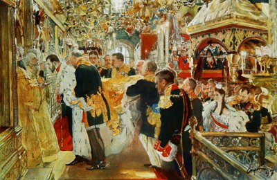 Imperatore Nikolai Aleksandrovich da Valentin Aleksandrovich Serov