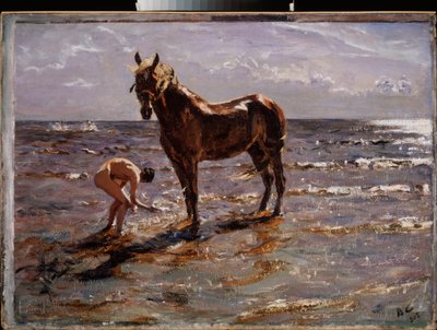 Il bagno del cavallo da Valentin Aleksandrovich Serov