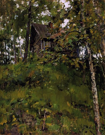 Vecchia casa da bagno a Domotkanovo, 1888 da Valentin Aleksandrovich Serov
