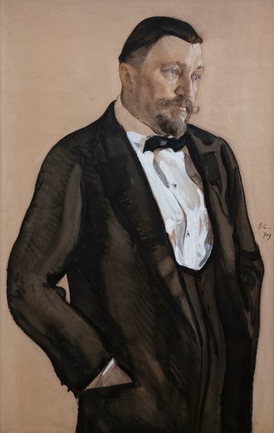 Ritratto di Alexei Vikulovich Morozov da Valentin Aleksandrovich Serov