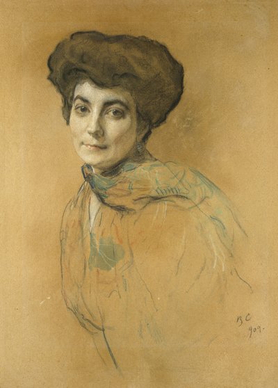 Ritratto di Elena Ivanovna Roerich da Valentin Aleksandrovich Serov